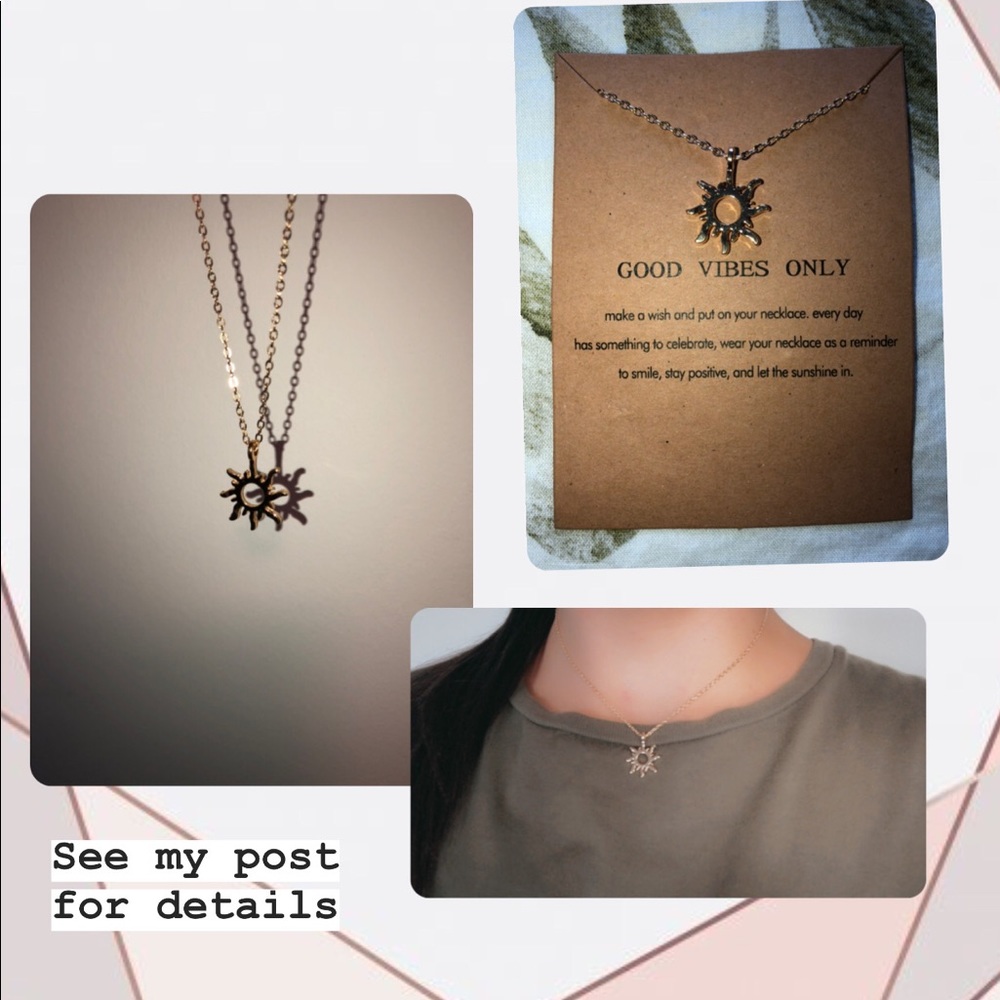 Good Vibes Only Pendant Necklace